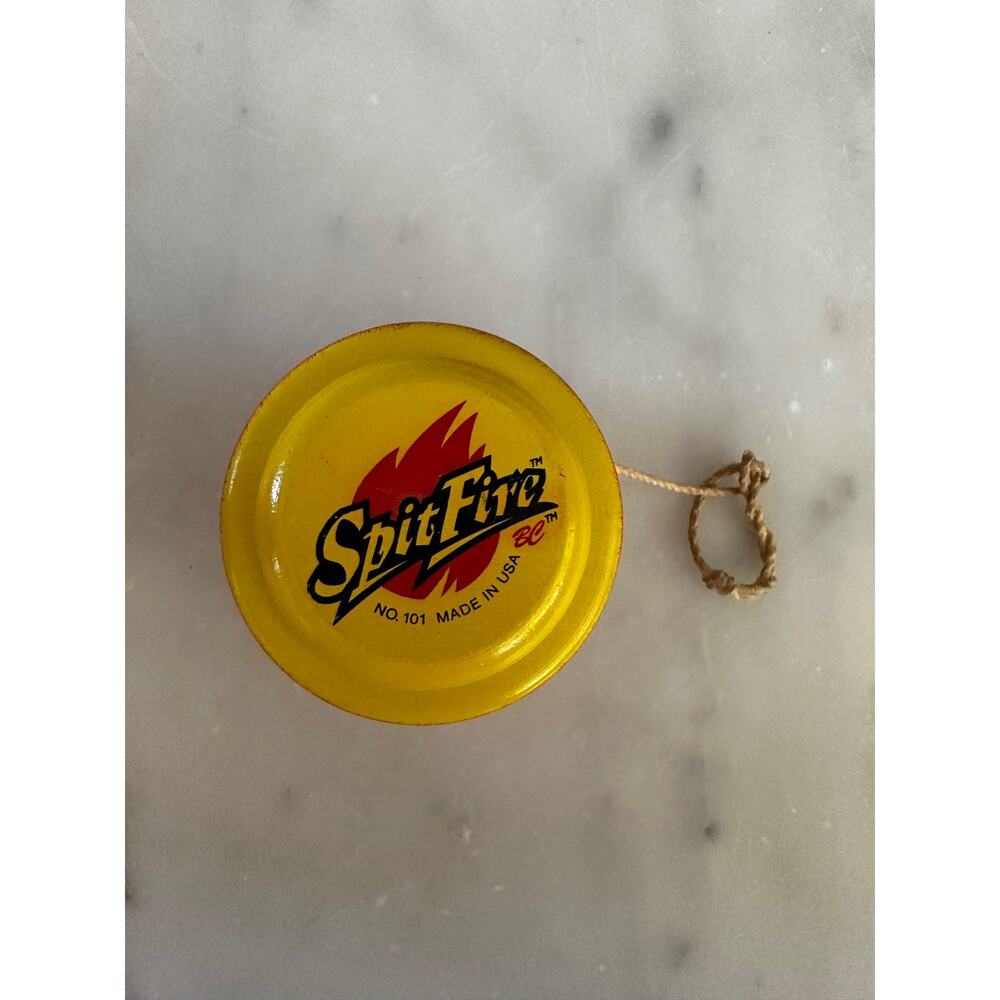 Vintage Red and Yellow Spitfire Yo-yo No. 101
